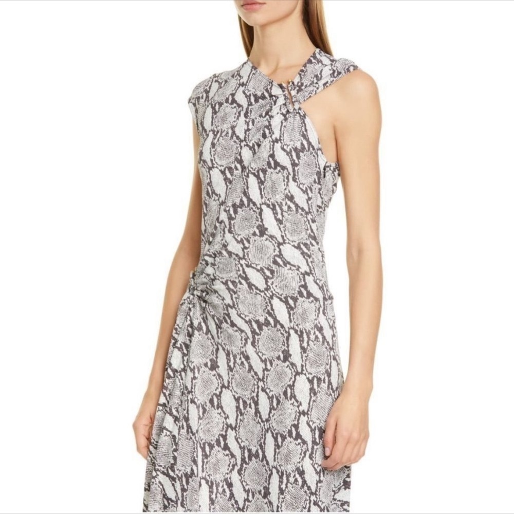 A.L.C. Python Print Cutout Beale Maxi Dress Sz 2 - image 3